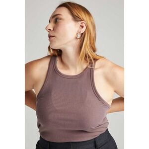 Richer Poorer Vintage Rib Tank-Plum Smoke Size Small Minimalist Casual Essential